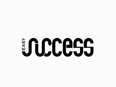 Easy Success branding design font graphic design helping icon life coaching logo logo design success success logo type typography vector