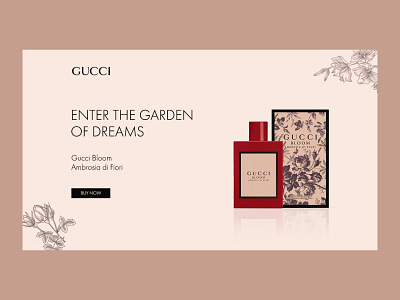 Gucci bloom design concept design ui ux web webdesign