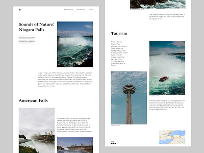 Niagara Falls. Longread design longreads ui ux web webdesign