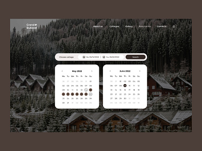 Grand Bukovel. Website concept design mountains reservation ui ux web webdesign website website page