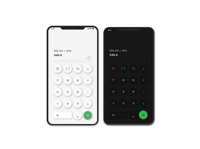 Daily UI 4 - Calculator app design ui ux