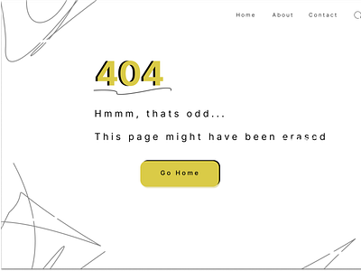 Daily UI 8 - 404 Page design ui ux