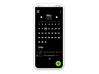 Daily UI 38 - Calendar app design ui ux