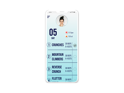 Daily UI 41 - Workout Tracker app design ui ux