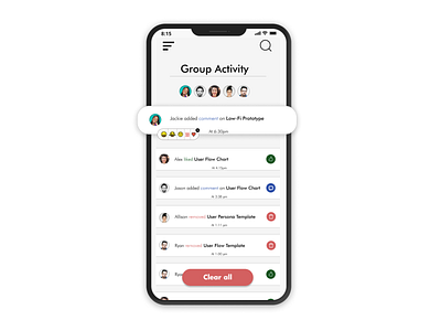 Daily UI 47 - Activity Feed app design ui ux