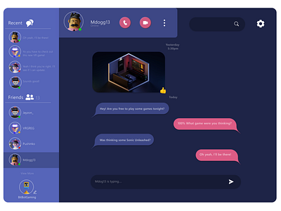 Daily UI 13 - Direct Messaging design ui ux