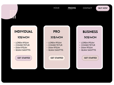 Daily UI 30 - Pricing design ui ux