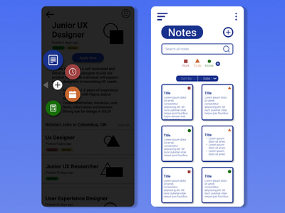 Daily UI 65 - Notes Widget app design ui ux