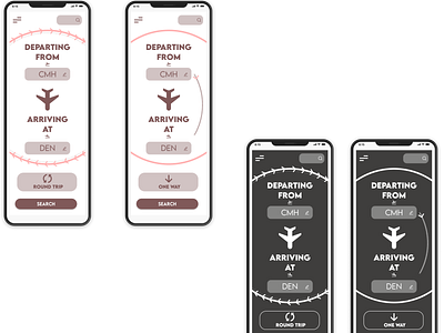 Daily UI 68 - Flight Search app design ui ux