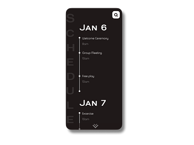 Daily UI 71 - Schedule app design ui ux