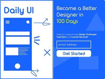 Daily UI 100 - Redesign Daily UI Landing Page