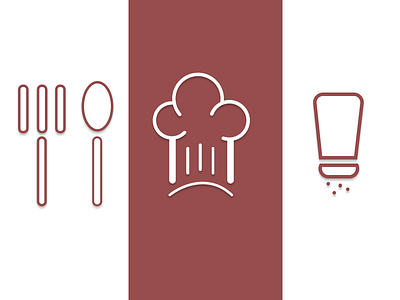 Chef Icons branding design logo vector
