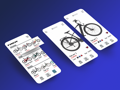 UI for online bike shop app branding design figma graphic design illustration onlineshop pixel ui vector