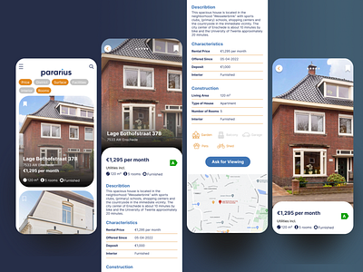 Real estate agency app app branding design figma graphic design illustration logo ui