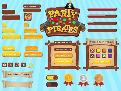 Party Pirates UI