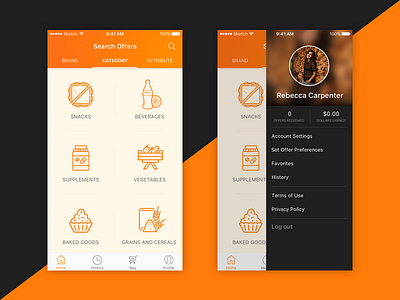 Grocery deals iOS app concept lviv ui ux