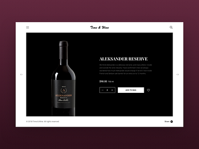 Time ‎& Wine black lviv product ui ukraine ux web wine