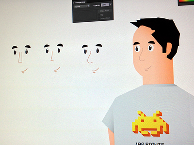 Mark 2 character faces guy invaders site vector