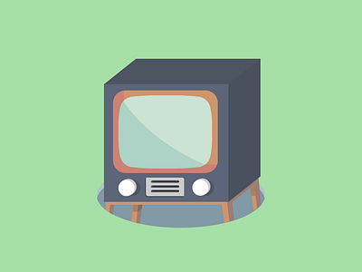 TV icon illustration tv
