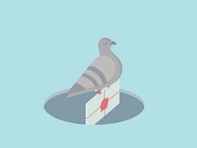 Сarrier pigeon bird envelope icon illustration message pigeon stamp