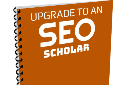 Upgrade To An SEO Scholar - ebook 3d branding business ebook instagram motion graphics seo social media
