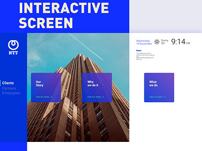 NTT - Corporate interactive screens