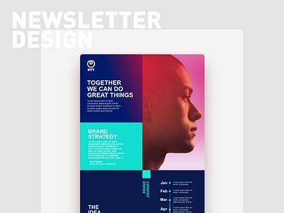 NTT Brand Newsletter brand and identity branding business clean design email design identity newsletter ntt ui web design