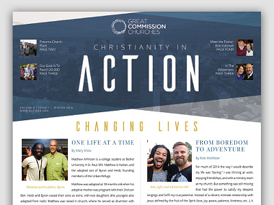 Church Newsletter brochure church newsletter redesign