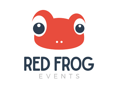 Red Frog branding design events logo logo design logomark logotype
