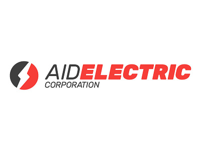 Aid Electric Logo brand color company corporation electric logo logomark logotype