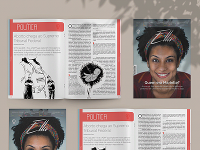 Magazine layout and Graphic Project - Revista Ellas graphic design graphic project layout magazine magazine layout