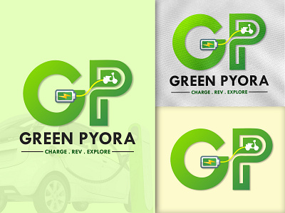 Green Pyora Logo Design