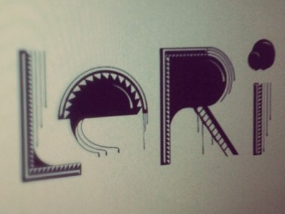 Leri illustration im in progress leri on personal project typography working