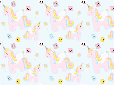 Unicorns🦄 illustration pattern photoshop surfacedesign unicorns