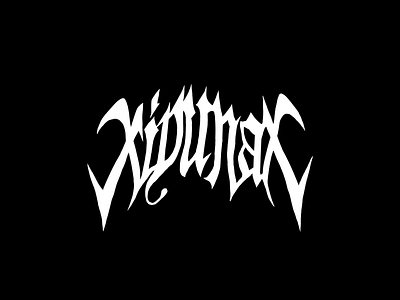 xiyunax branding death metal design graphic design logo metal metal logo