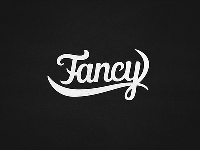 Fancy logo black dark fancy logo typography