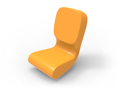 Shape 3d object orange shape