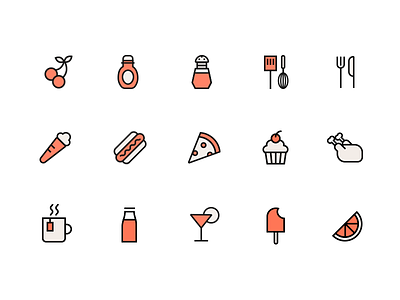Food Icon app coffee food icon minimal tasty