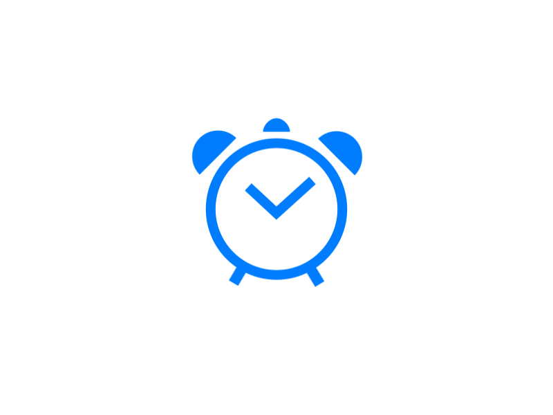 Animation icon - Alarm alarm anicon animation clock icon interaction interactive line