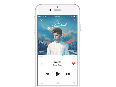 Music Player music player simple ui white