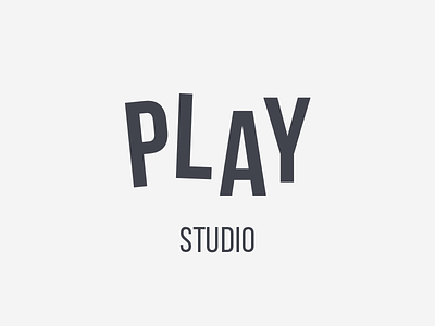 Play studio logo logo minimal play simple studio symbol typelogo typo