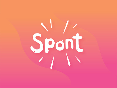 Spont app hand drawn logo spontaneous