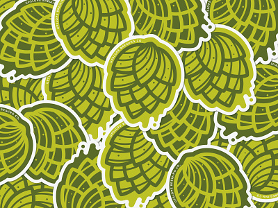Juicy Hop Sticker beer drip green hop hops icon ipa sticker stickers