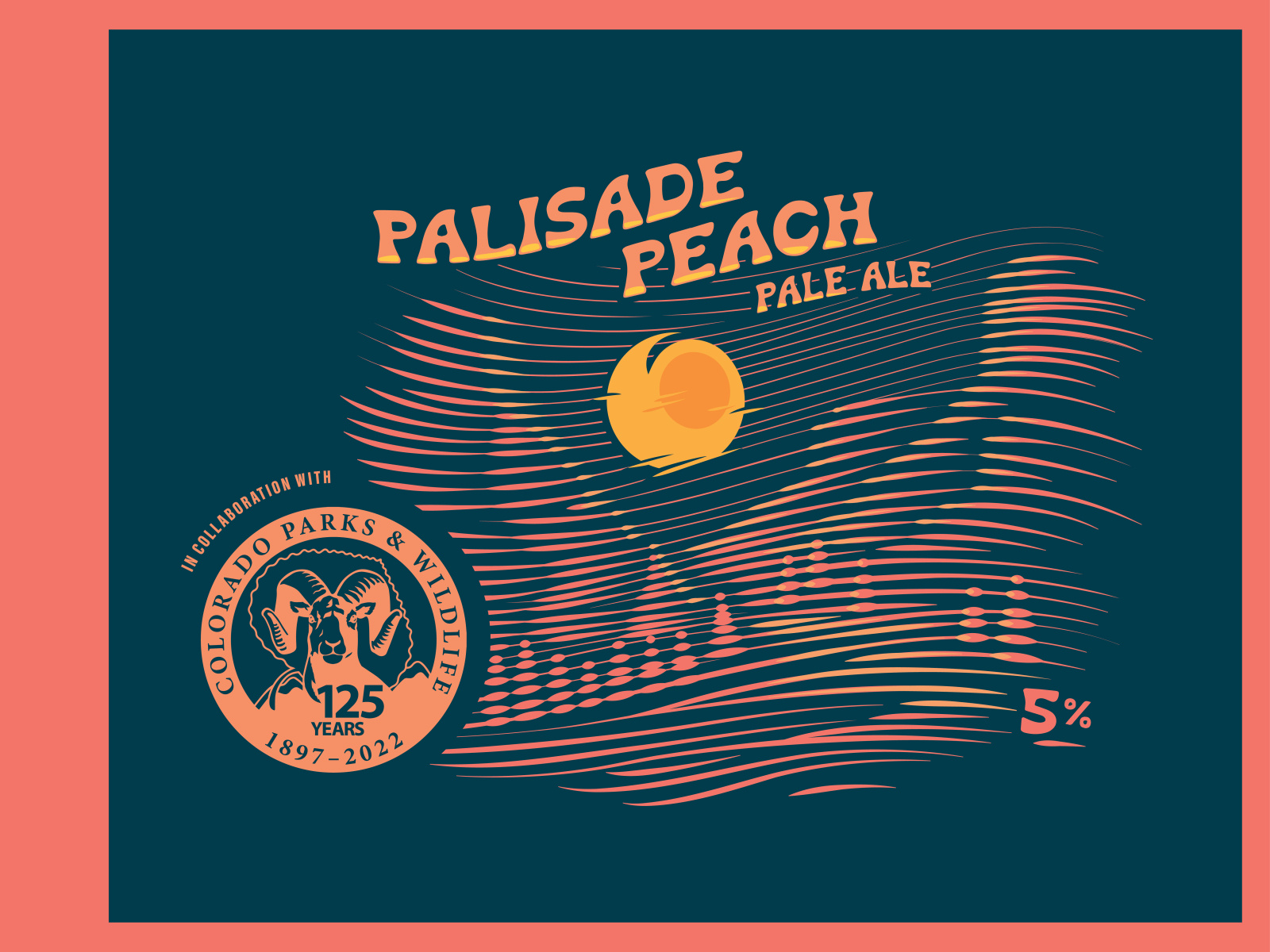 Upslope's Palisade Peach Pale Ale by Molly Clark on Dribbble