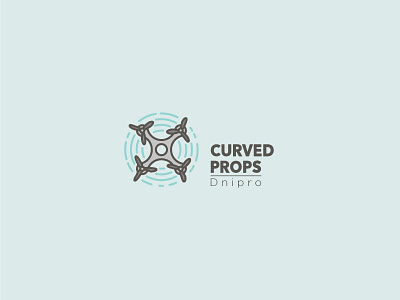 Curved props | ver 01 air copter curve fly logo race river team water