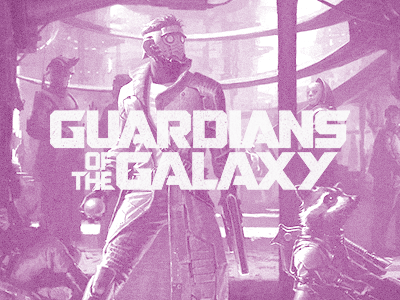 Guardians of the Galaxy concept art filter guardians of the galaxy logo marvel rocket star lord texture typography