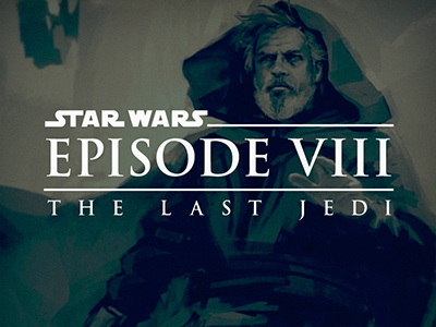 The Last Jedi episode 8 luke skywalker serif star wars the last jedi typography viii