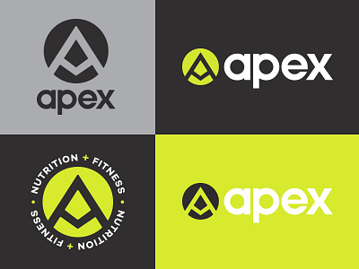 Apex Final branding design diet emblem fitness icon identity illustration logo mark nutrition nutritional texture typography vector