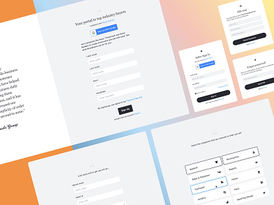 Sign Up Sign In by Kelvin Lin on Dribbble