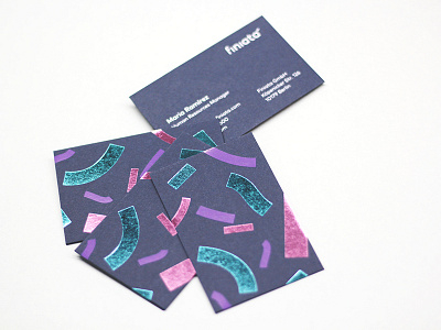 Confetti Business Cards business cards hot foil embossing luxury cards